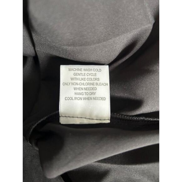 ModCloth Dress Womens Size L Black Sleeveless Tulle Embroidered Roses Mesh Midi - Picture 11 of 15